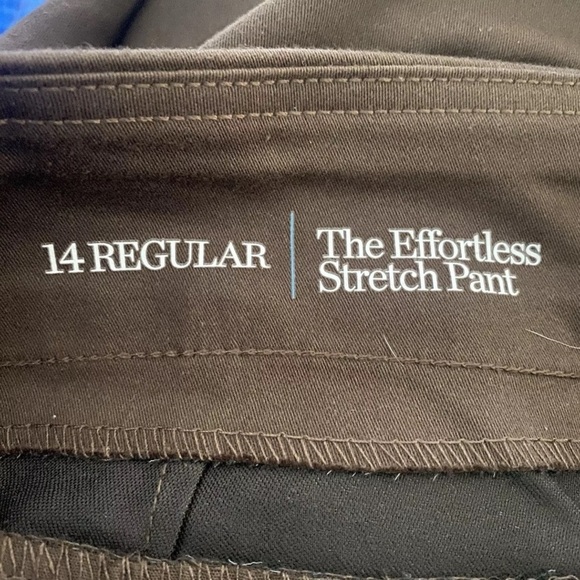 NWT Croft Barrow Brown Effortless Stretch Pants Womens Size 14 (1411) - Picture 5 of 7